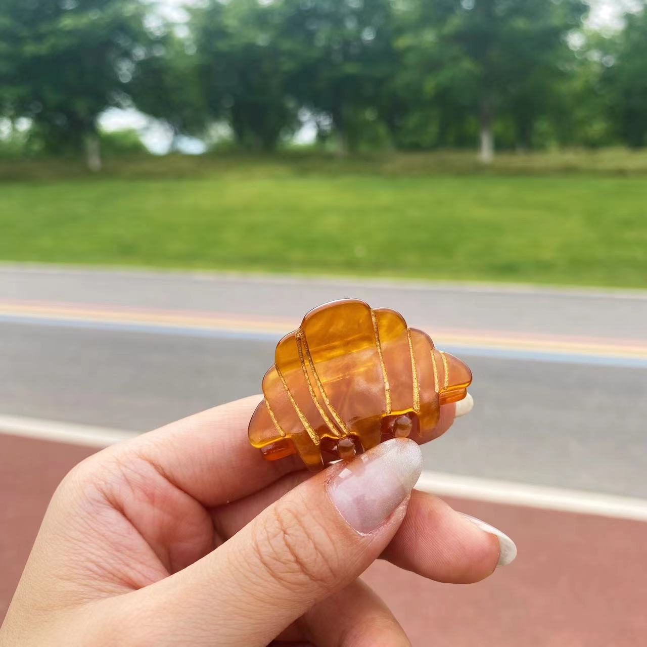 Wholesale Acetic Acid Lye Bagel Hairpin